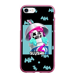 Чехол iPhone 7/8 матовый Marshmello Slushi, цвет: 3D-малиновый