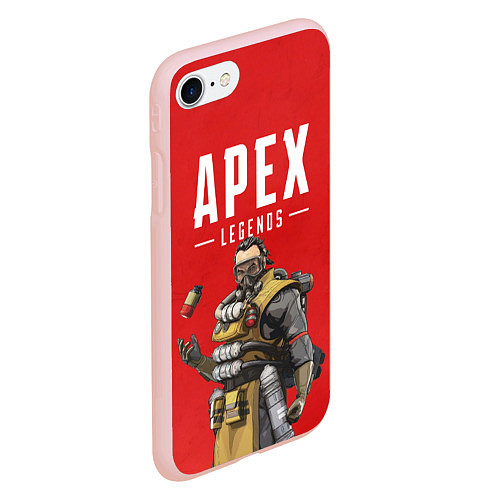 Чехол iPhone 7/8 матовый Apex Legends: Red Caustic / 3D-Светло-розовый – фото 2