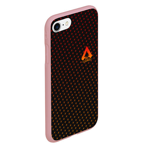Чехол iPhone 7/8 матовый Apex Legends: Orange Dotted / 3D-Баблгам – фото 2