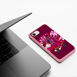Чехол iPhone 7/8 матовый Fortnite, цвет: 3D-баблгам — фото 2