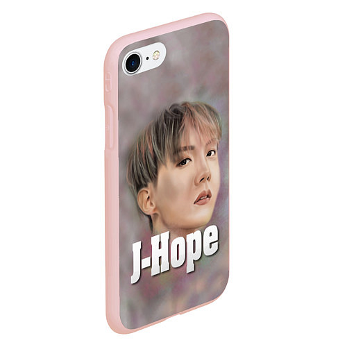 Чехол iPhone 7/8 матовый BTS J-Hope / 3D-Светло-розовый – фото 2