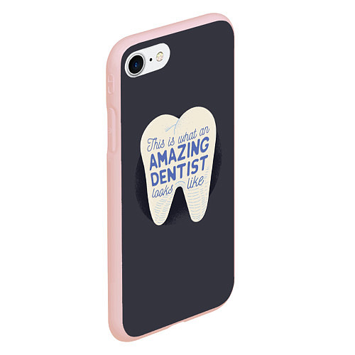 Чехол iPhone 7/8 матовый Amazing Dentist / 3D-Светло-розовый – фото 2