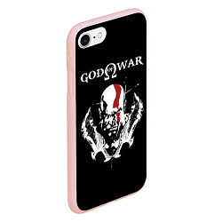 Чехол iPhone 7/8 матовый God of War: Kratos, цвет: 3D-светло-розовый — фото 2