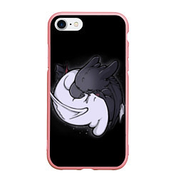 Чехол iPhone 7/8 матовый Night Fury: Yin Yang, цвет: 3D-баблгам