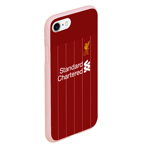 Чехол iPhone 7/8 матовый Virgil van Dijk 19-20 форма / 3D-Светло-розовый – фото 2