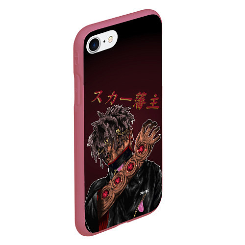 Чехол iPhone 7/8 матовый SCARLXRD: Dark Man / 3D-Малиновый – фото 2