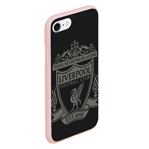 Чехол iPhone 7/8 матовый Liverpool - Classic Est 1892 / 3D-Светло-розовый – фото 2