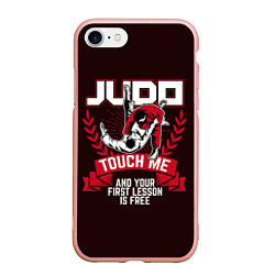 Чехол iPhone 7/8 матовый Judo: Touch Me, цвет: 3D-светло-розовый