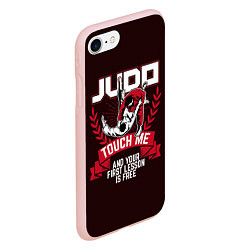 Чехол iPhone 7/8 матовый Judo: Touch Me, цвет: 3D-светло-розовый — фото 2