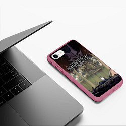 Чехол iPhone 7/8 матовый HOLLOW KNIGHT, цвет: 3D-малиновый — фото 2