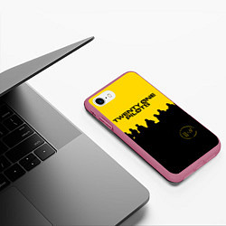 Чехол iPhone 7/8 матовый TOP: TRENCH, цвет: 3D-малиновый — фото 2