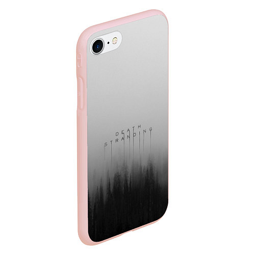 Чехол iPhone 7/8 матовый Death Stranding Лес / 3D-Светло-розовый – фото 2