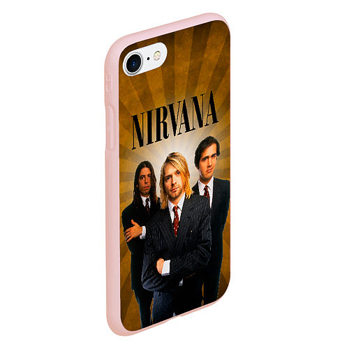 Чехол iPhone 7/8 матовый Nirvana / 3D-Светло-розовый – фото 2