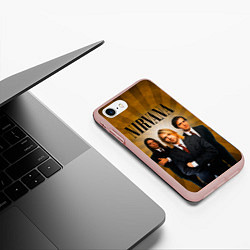 Чехол iPhone 7/8 матовый Nirvana, цвет: 3D-светло-розовый — фото 2