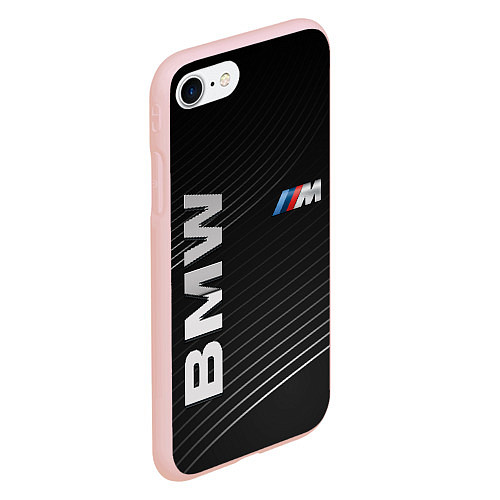 Чехол iPhone 7/8 матовый BMW / 3D-Светло-розовый – фото 2