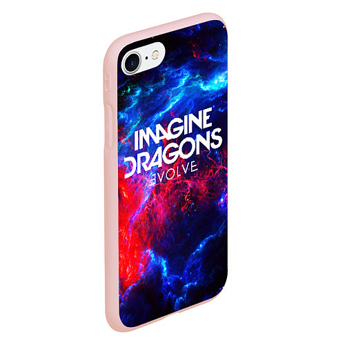 Чехол iPhone 7/8 матовый IMAGINE DRAGONS / 3D-Светло-розовый – фото 2