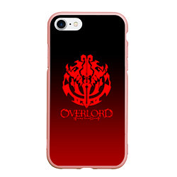 Чехол iPhone 7/8 матовый OVERLORD, цвет: 3D-светло-розовый