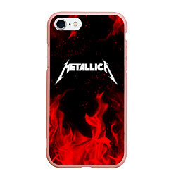 Чехол iPhone 7/8 матовый METALLICA НА СПИНЕ