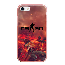 Чехол iPhone 7/8 матовый CS GO logo abstract style