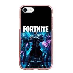 Чехол iPhone 7/8 матовый FORTNITE 10 СЕЗОН, цвет: 3D-светло-розовый