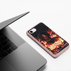 Чехол iPhone 7/8 матовый KIZARU - Karmageddon, цвет: 3D-светло-розовый — фото 2
