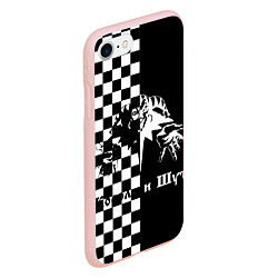 Чехол iPhone 7/8 матовый Король и Шут, цвет: 3D-светло-розовый — фото 2