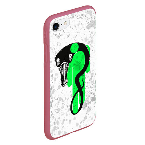 Чехол iPhone 7/8 матовый BILLIE EILISH: Blohsh & Ghoul / 3D-Малиновый – фото 2