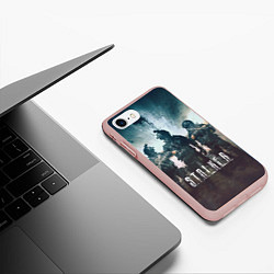 Чехол iPhone 7/8 матовый Stalker the game, цвет: 3D-светло-розовый — фото 2
