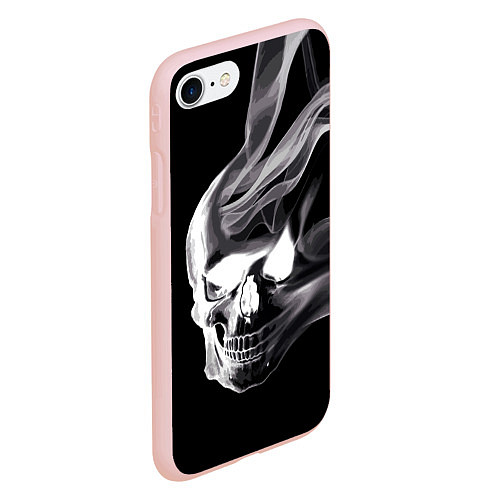 Чехол iPhone 7/8 матовый Wind - smoky skull / 3D-Светло-розовый – фото 2