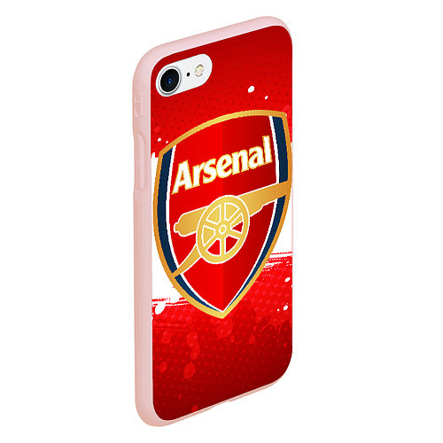 Чехол iPhone 7/8 матовый Arsenal / 3D-Светло-розовый – фото 2