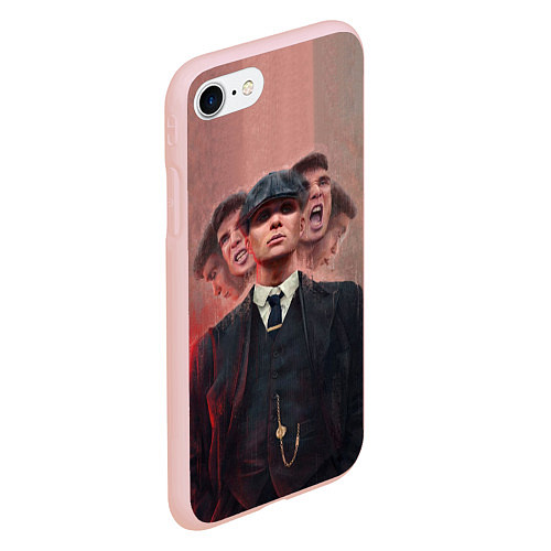 Чехол iPhone 7/8 матовый Томас Шелби Peaky Blinders / 3D-Светло-розовый – фото 2
