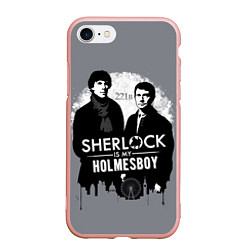 Чехол iPhone 7/8 матовый Sherlock Holmesboy