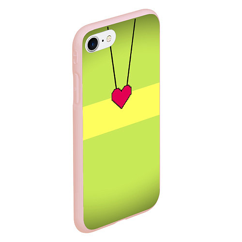 Чехол iPhone 7/8 матовый UNDERTALE CHARA / 3D-Светло-розовый – фото 2