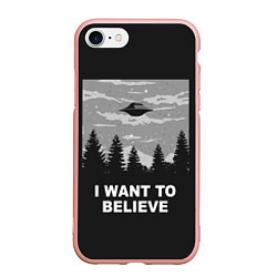 Чехол iPhone 7/8 матовый I want to believe