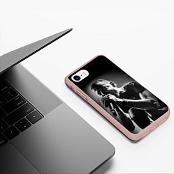 Чехол iPhone 7/8 матовый Chester Bennington Linkin Park, цвет: 3D-светло-розовый — фото 2