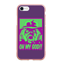 Чехол iPhone 7/8 матовый Oh my good!!, цвет: 3D-светло-розовый