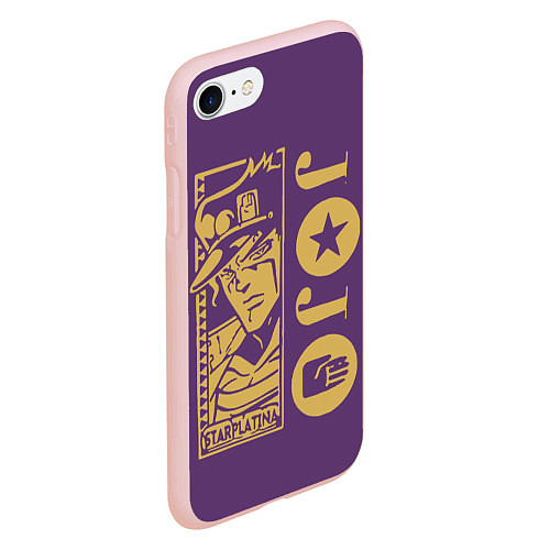 Чехол iPhone 7/8 матовый JoJo Bizarre Adventure / 3D-Светло-розовый – фото 2