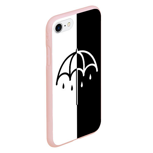 Чехол iPhone 7/8 матовый BRING ME THE HORIZON / 3D-Светло-розовый – фото 2