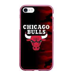 Чехол iPhone 7/8 матовый CHICAGO BULLS