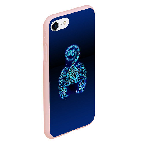 Чехол iPhone 7/8 матовый Знаки Зодиака Скорпион / 3D-Светло-розовый – фото 2