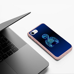 Чехол iPhone 7/8 матовый Знаки Зодиака Скорпион, цвет: 3D-светло-розовый — фото 2