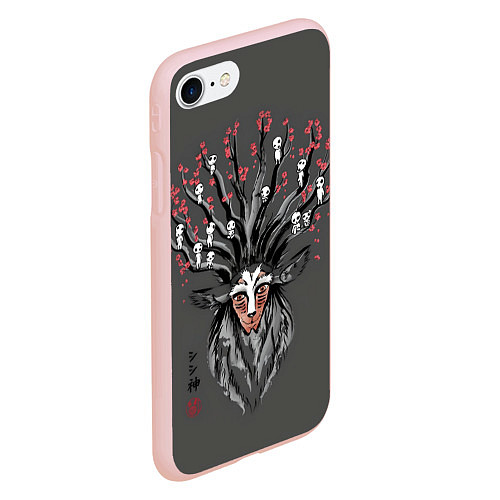 Чехол iPhone 7/8 матовый Princess Mononoke / 3D-Светло-розовый – фото 2