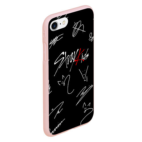 Чехол iPhone 7/8 матовый STRAY KIDS / 3D-Светло-розовый – фото 2