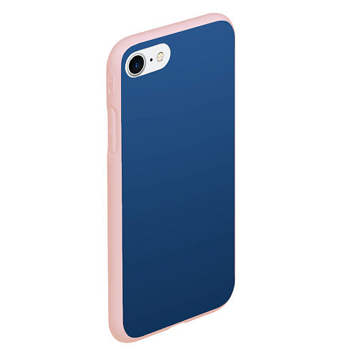 Чехол iPhone 7/8 матовый 19-4052 Classic Blue / 3D-Светло-розовый – фото 2
