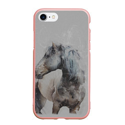 Чехол iPhone 7/8 матовый Лошадь