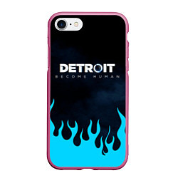 Чехол iPhone 7/8 матовый DETROIT: BECOME HUMAN, цвет: 3D-малиновый