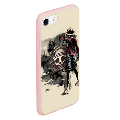 Чехол iPhone 7/8 матовый One Piece / 3D-Светло-розовый – фото 2
