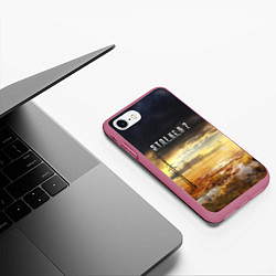 Чехол iPhone 7/8 матовый STALKER 2, цвет: 3D-малиновый — фото 2