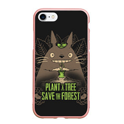 Чехол iPhone 7/8 матовый Plant a tree Save the forest