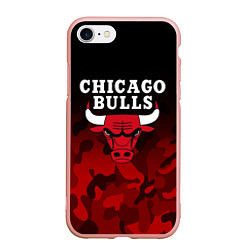 Чехол iPhone 7/8 матовый CHICAGO BULLS